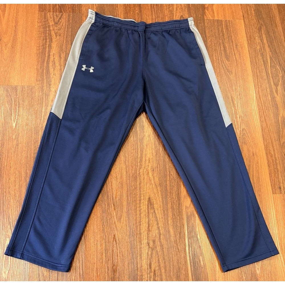 Under Armour Men's Navy Blue & Gray Athletic Sweatpants Joggers
